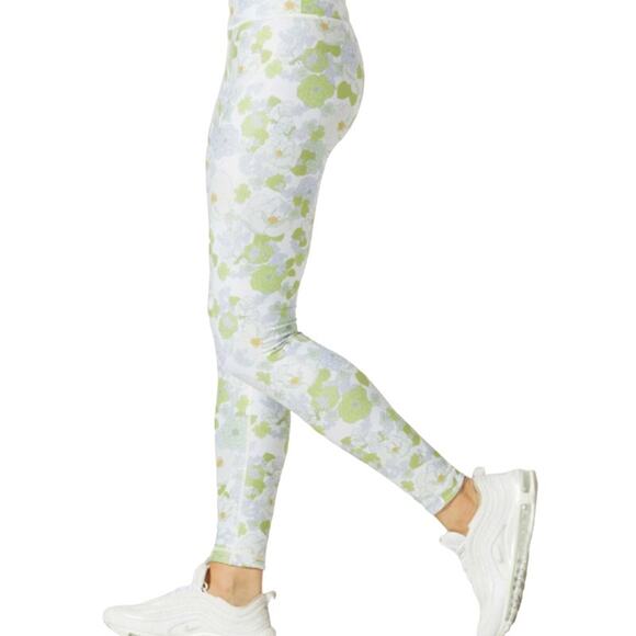 With High Waist Floral Print Reversible Pull On Leggings Small - Picture 3 of 13